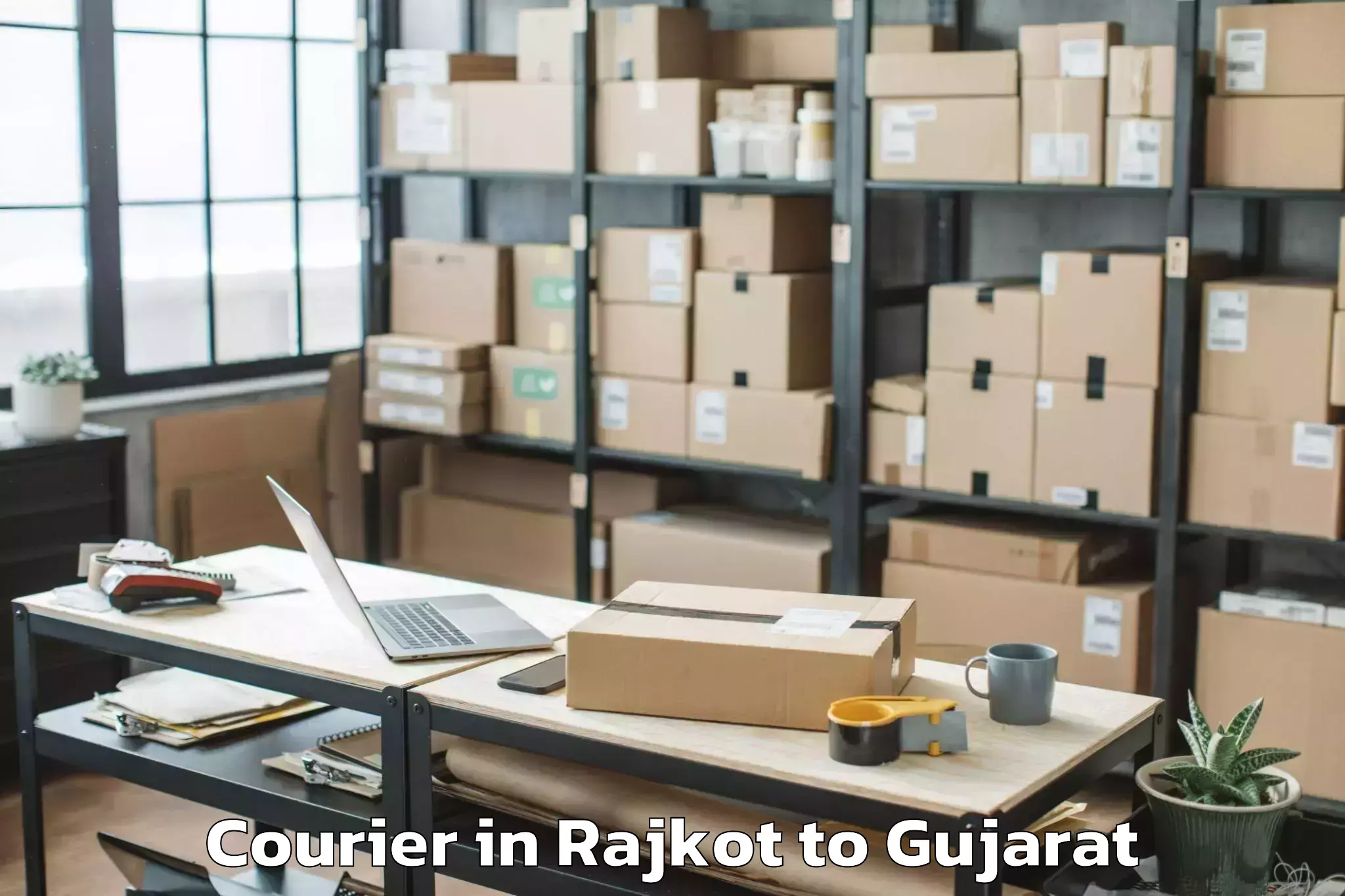 Professional Rajkot to Dhasa Courier